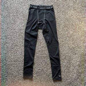 Nike Mens Pro Combat Compression Warm Leggings/ Pants (Black) Size Medium /M